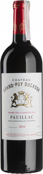 Вино Chateau Grand-Puy Ducasse, 5-eme Grand Cru Classe Pauillac AOC, 2016