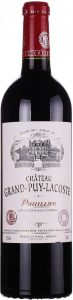 Вино Chateau Grand-Puy-Lacoste, Pauillac AOC, 2016