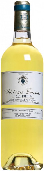 Вино Chateau Gravas, Sauternes AOC, 2011