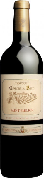 Вино Chateau Graves du Bert, Saint-Emilion AOC, 2014
