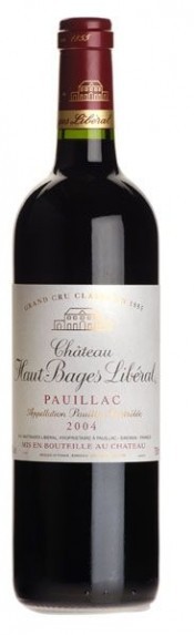 Вино Chateau Haut-Bages-Liberal Grand Cru Classe Pauillac AOC 2004