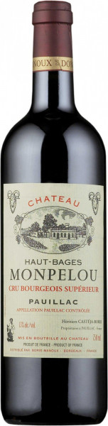 Вино Chateau Haut-Bages Monpelou, Pauillac AOC, 2011, 1.5 л