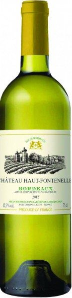 Вино "Chateau Haut-Fontenelle" Blanc, Bordeaux AOC, 2012