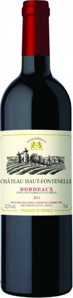 Вино "Chateau Haut-Fontenelle" Rouge, Bordeaux AOC, 2013