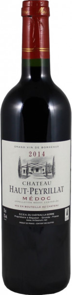 Вино Chateau Haut Peyrillat, Medoc AOC, 2014