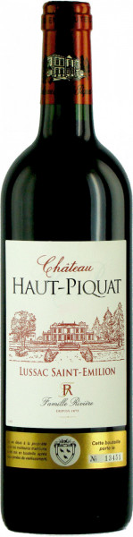 Вино Chateau Haut-Piquat, Lussac Saint-Emilion AOC, 2004