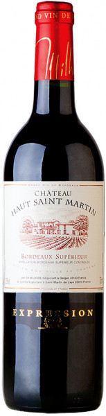 Вино Chateau Haut Saint Martin, Bordeaux Superieur AOC, 2013