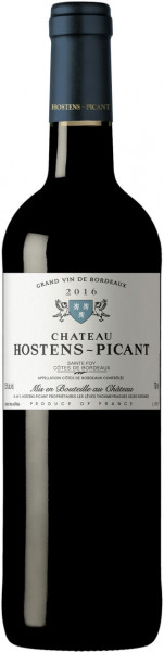Вино Chateau Hostens-Picant, Sainte-Foy Bordeaux AOC, 2016