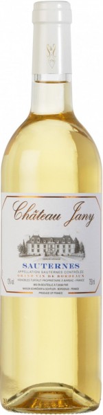 Вино Chateau Jany, Sauternes AOC, 2010