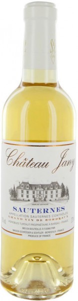 Вино Chateau Jany, Sauternes AOC, 2013, 0.375 л