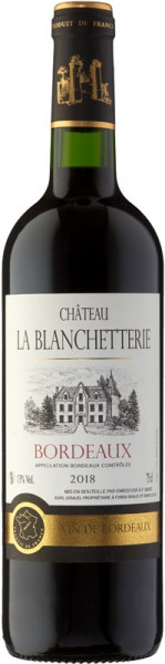 Вино Chateau la Blanchetterie, Bordeaux AOC, 2018