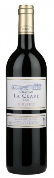 Вино Chateau La Clare, Medoc AOC Cru bourgeois, 2001