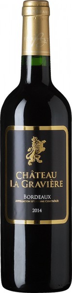 Вино "Chateau La Graviere" Rouge, Bordeaux AOC, 2014