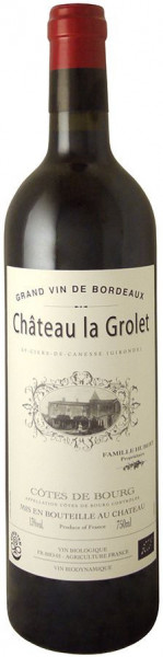 Вино Chateau La Grolet, Cotes de Bourg AOC, 2019