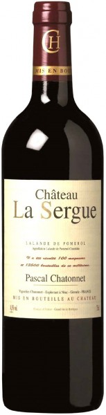 Вино Chateau La Sergue, Lalande-de-Pomerol AOC, 1998