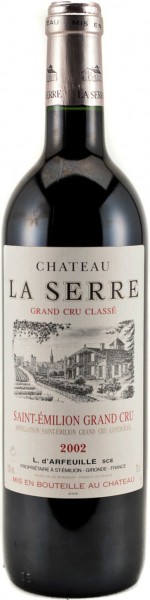 Вино Chateau La Serre (Saint –Emilion) Grand Cru Classe AOC, 2002