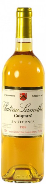 Вино Chateau Lamothe Guignard, Sauternes AOC 2-me Grand Cru Classe, 1999
