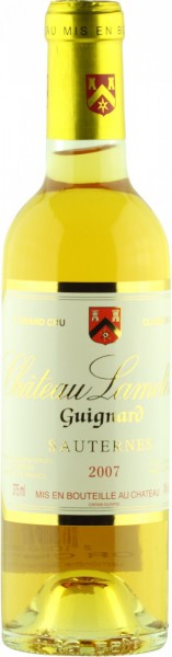 Вино Chateau Lamothe Guignard, Sauternes AOC 2-me Grand Cru Classe, 2007, 0.375 л
