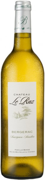 Вино Chateau Le Raz, Bergerac AOC Blanc Sec, 2015