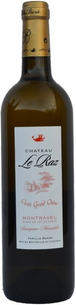 Вино Chateau Le Raz, "Cuvee Grand Chene" Blanc Sec, Montravel AOC, 2016