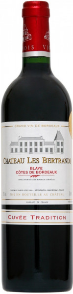 Вино "Chateau Les Bertrands" Rouge, Cuvee Tradition, 2017