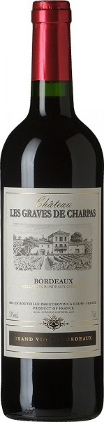 Вино Chateau Les Graves de Charpas, Bordeaux AOC, 2016