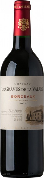 Вино Chateau Les Graves de la Valade, Bordeaux AOC, 2012