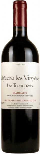 Вино Chateau les Vimieres, "Le Tronquera", Margaux AOC, 2006