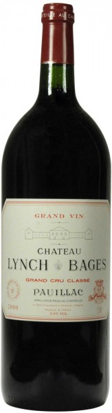Вино Chateau Lynch Bages, Pauillac AOC 5-eme Grand Cru Classe, 2000, 3 л