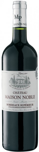Вино Chateau Maison Noble, Cuvee "Saint-Martin" Rouge, Bordeaux Superieur AOC 2009, 0.375 л