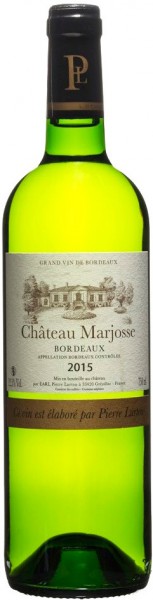 Вино "Chateau Marjosse" Blanc, Entre-Deux-Mers AOC, 2015