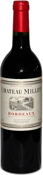 Вино Chateau Millet, Bordeaux AOC, 2008