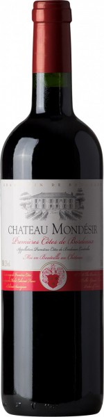 Вино Chateau Mondesir, Premieres Cotes de Bordeaux AOC, 2007, 0.375 л