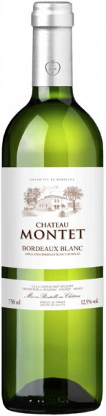 Вино "Chateau Montet" Blanc, Bordeaux AOP, 2017