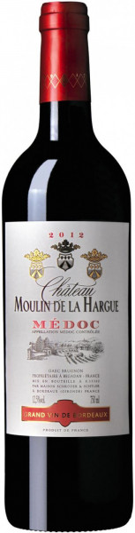 Вино Chateau Moulin De La Hargue, Medoc AOC, 2014