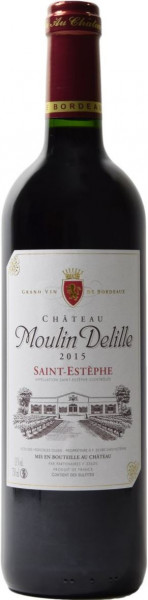 Вино Chateau Moulin Delille, Saint-Estephe AOC, 2015
