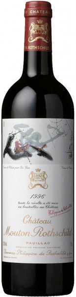 Вино Chateau Mouton Rothschild, Pauillac AOC Premier Grand Cru Classe, 1996, 1.5 л