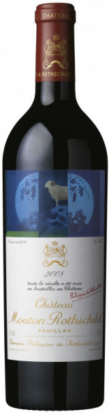 Вино Chateau Mouton Rothschild, Pauillac AOC Premier Grand Cru Classe, 2008, 1.5 л