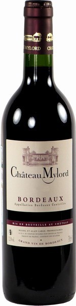 Вино "Chateau Mylord" Rouge, Bordeaux AOC, 2010
