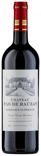 Вино "Chateau Pas de Rauzan", Bordeaux Superieur AOC