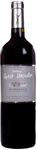 Вино "Chateau Petit Moulin" Rouge, Bordeaux AOC, 2018
