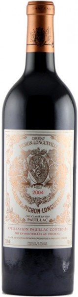 Вино Chateau Pichon Longueville Baron, Pauillac AOC 2-eme Grand Cru Classe, 2004, 1.5 л