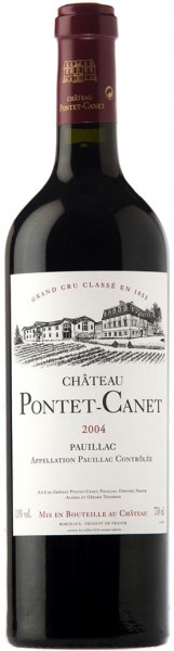 Вино Chateau Pontet-Canet, Pauillac AOC 5-me Grand Cru Classe, 2004