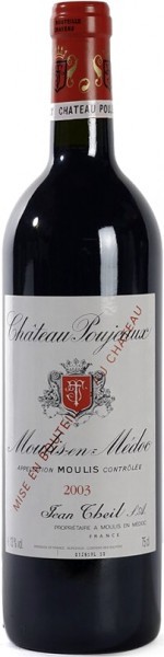 Вино Chateau Poujeaux Moulis-en-Medoc AOC Cru Bourgeois, 2003