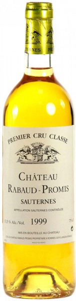 Вино Chateau Rabaud-Promis, Sauternes AOC Premier Cru, 1999