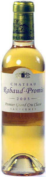 Вино Chateau Rabaud-Promis, Sauternes AOC Premier Cru, 2005, 0.375 л