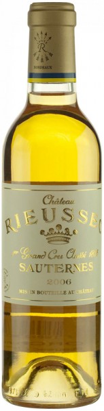 Вино Chateau Rieussec, Sauternes AOC 1-er Grand Cru Classe, 2006, 0.375 л