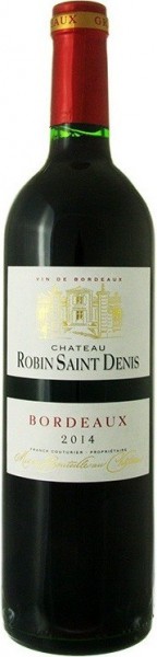 Вино "Chateau Robin Saint Denis" Rouge, Bordeaux AOC, 2014