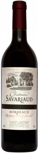 Вино "Chateau Savariaud", Bordeaux AOC, 2012
