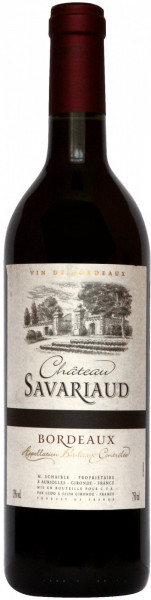 Вино "Chateau Savariaud", Bordeaux AOC, 2014